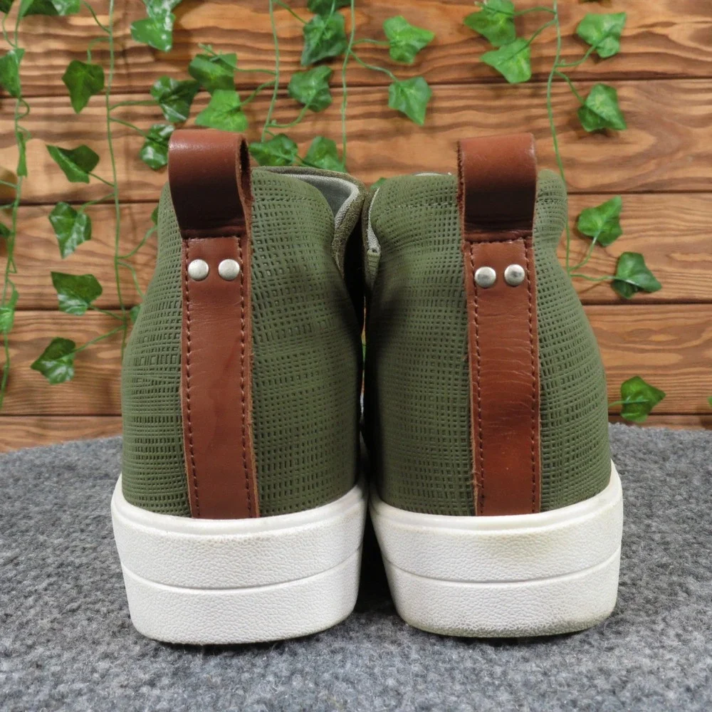 Ryka‎ Vera Womens Size 8.5 Olive Green Suede Wedge Sneaker Bootie Casual